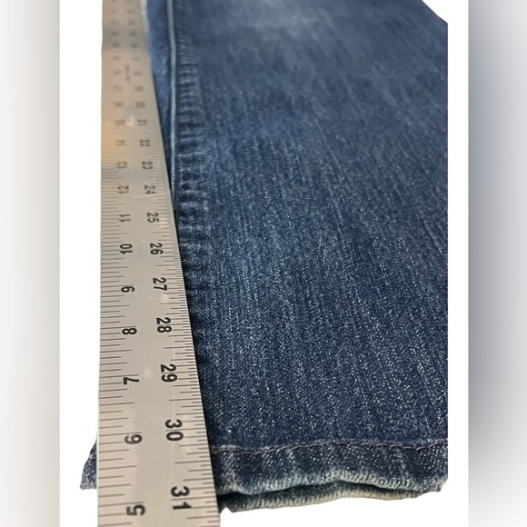 NWOT Candie's Sexy Low Rider Dark Blue Jeans Hand Painted Pockets Size 7 - Picture 6 of 8